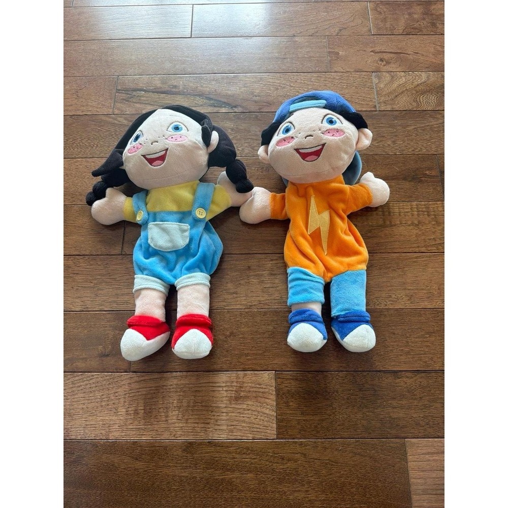 Boy & Girl 13" Plush PUPPET Set Stuffed Toys by VIP Kids